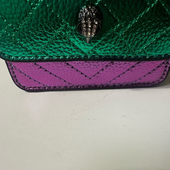 NWOT Kurt Geiger Green and Purple Crossbody Bag - Picture 3 of 11